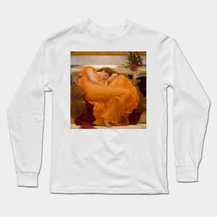 Flaming June - Frederic Leighton, 1st Baron Leighton Long Sleeve T-Shirt